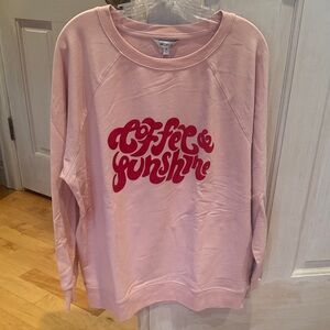 Wildfox Pink Sweatshirt with Red Graphic